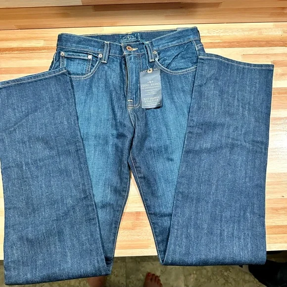 NWT Men’s Lucky Brand W 29 L 34 Dark Blue Jeans - Picture 7 of 7